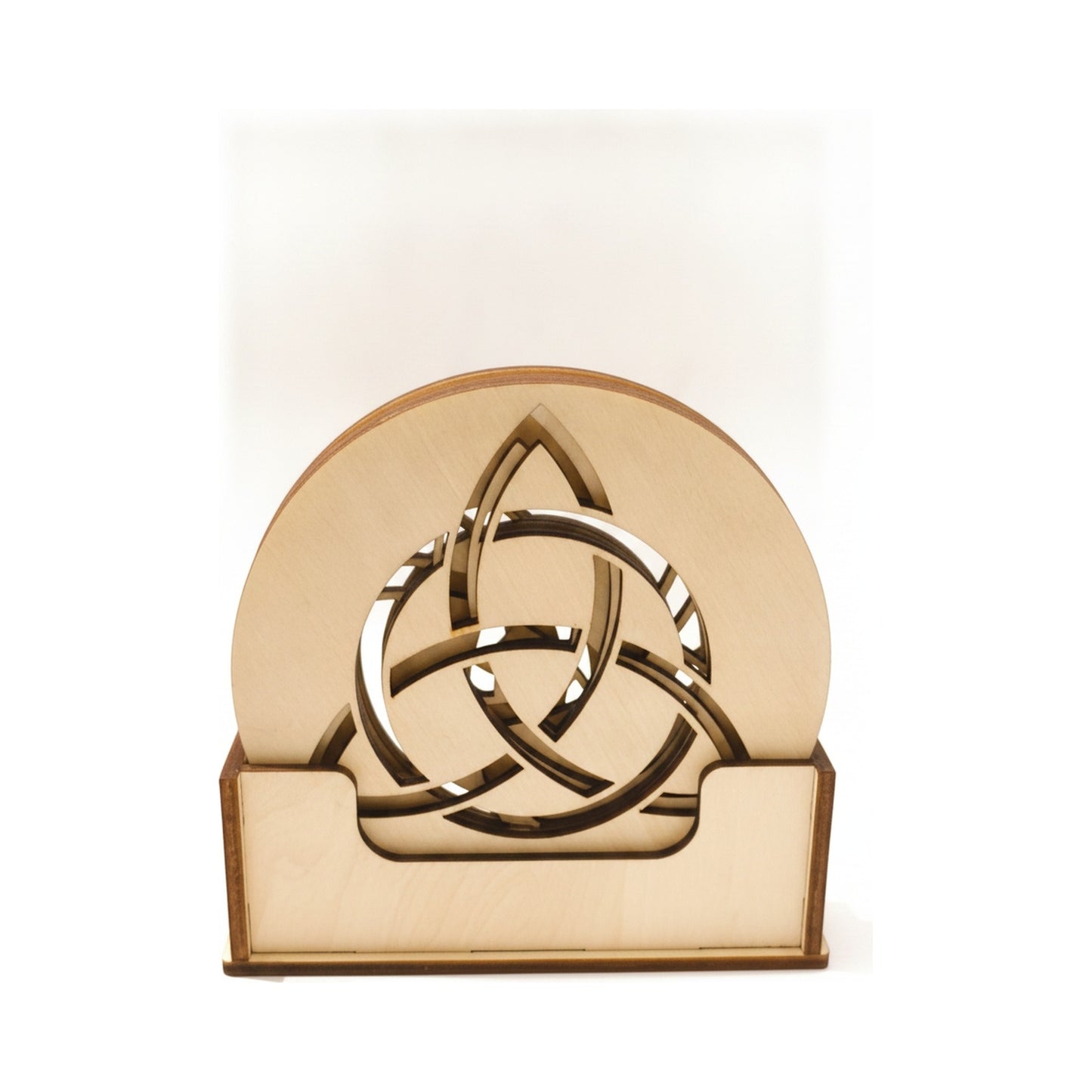 Untersetzer-Set Keltischer Knoten mit Holzhalter