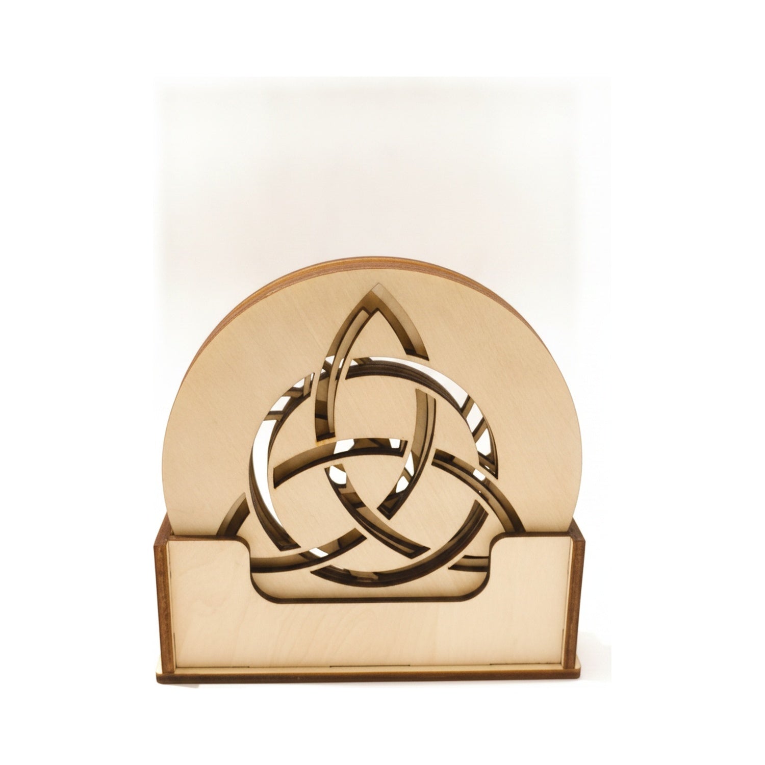 Untersetzer-Set Keltischer Knoten mit Holzhalter