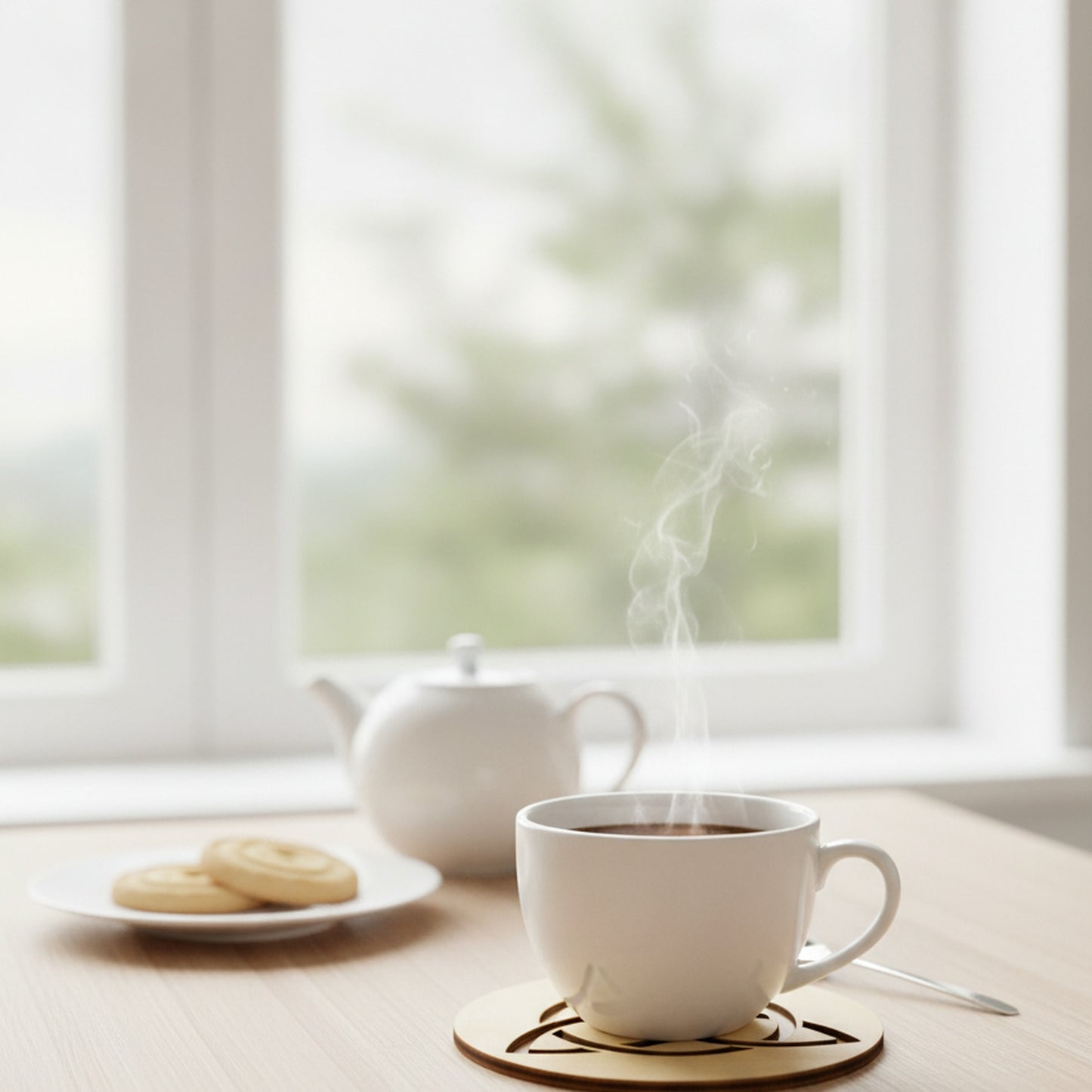 Untersetzer Keltischer Knoten mit Kaffeetasse
