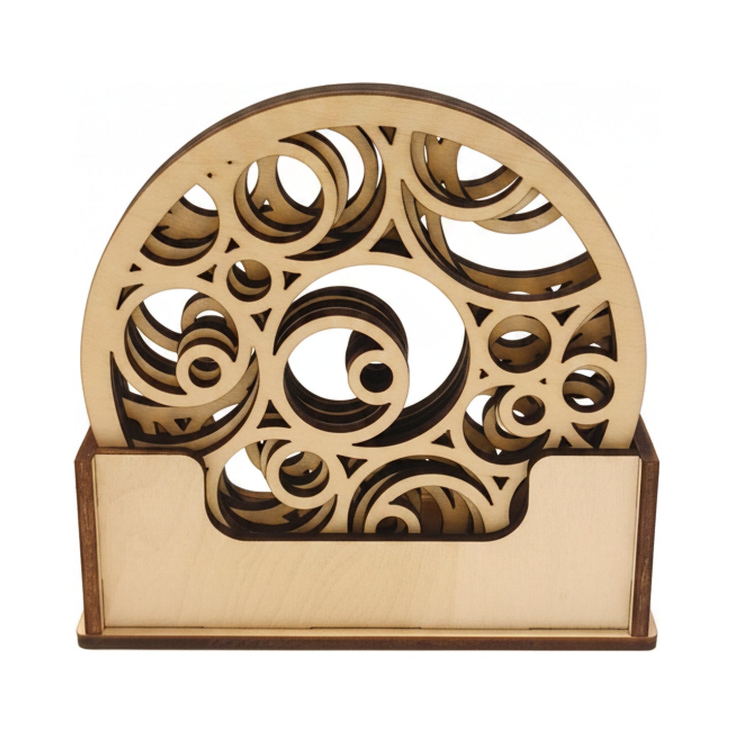 Untersetzer-Set Spiralen mit Holzhalter, Katalogbild